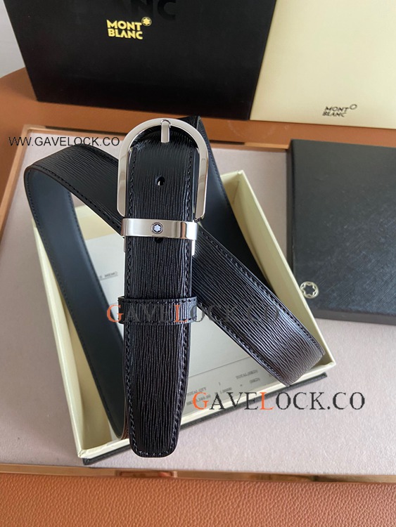 Copy Montblanc Men Belt Saffiano Leather Strap